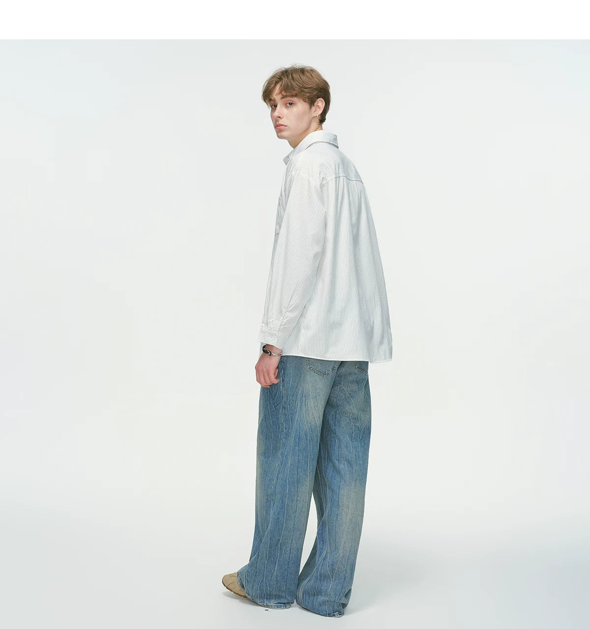 Verde Stripe Breeze Overshirt