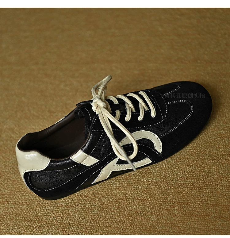 Veyra Contrast Panel Retro Sneakers