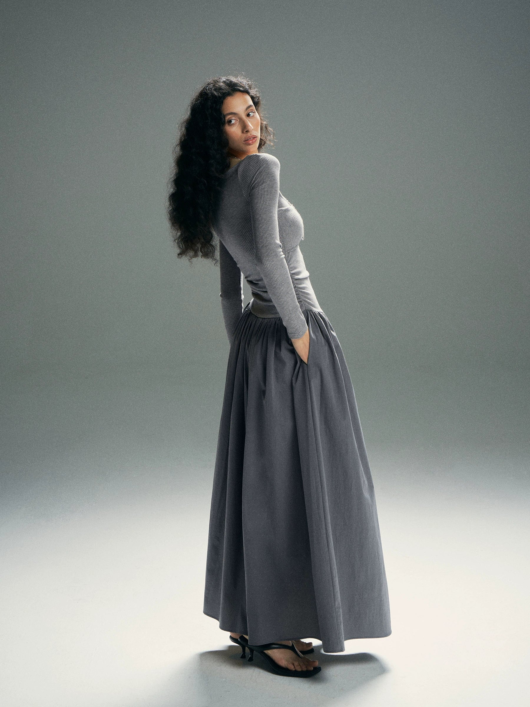 Cloud Twist Maxi Dress