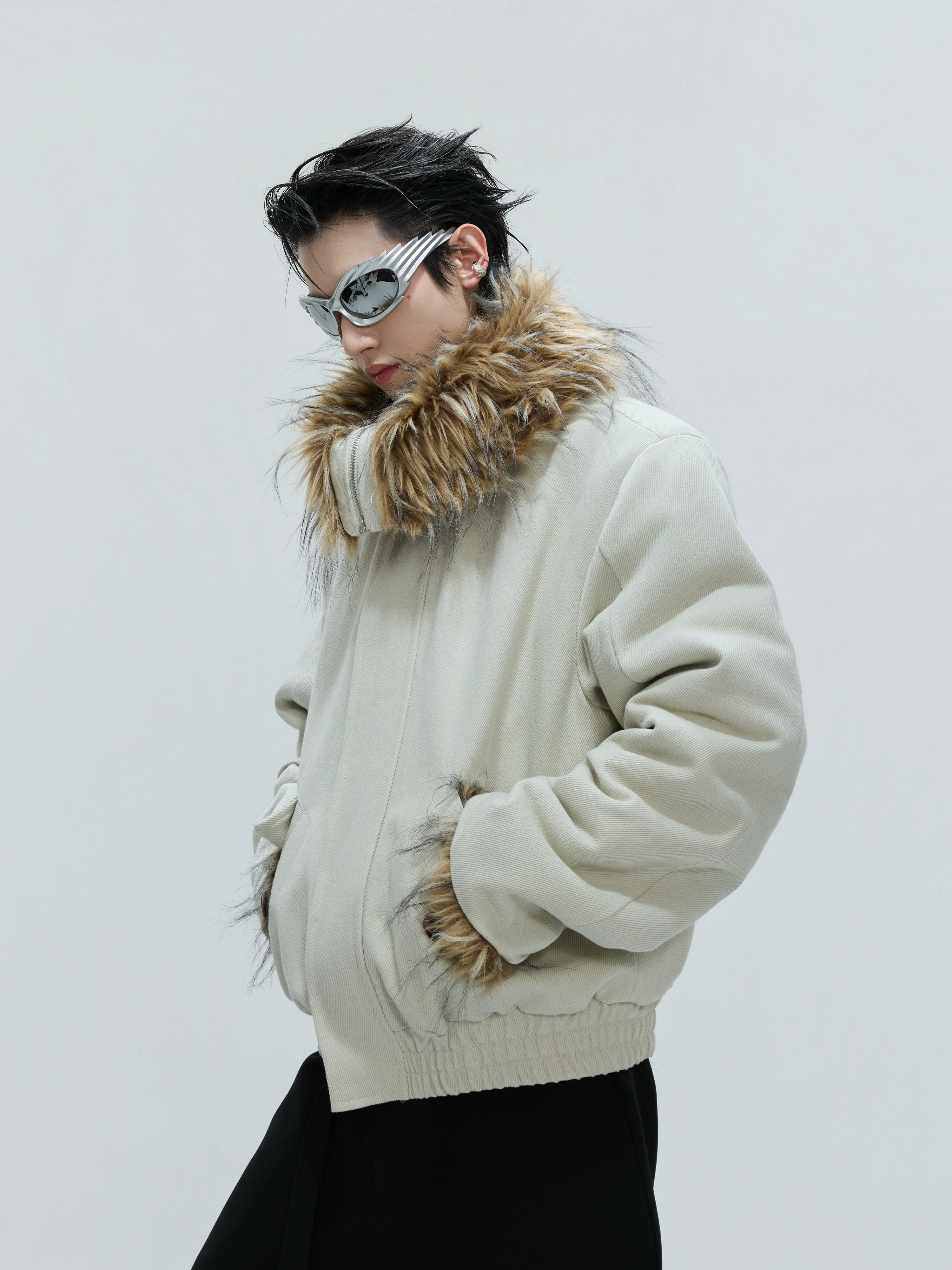 Blizzard Crest Faux Fur Jacket