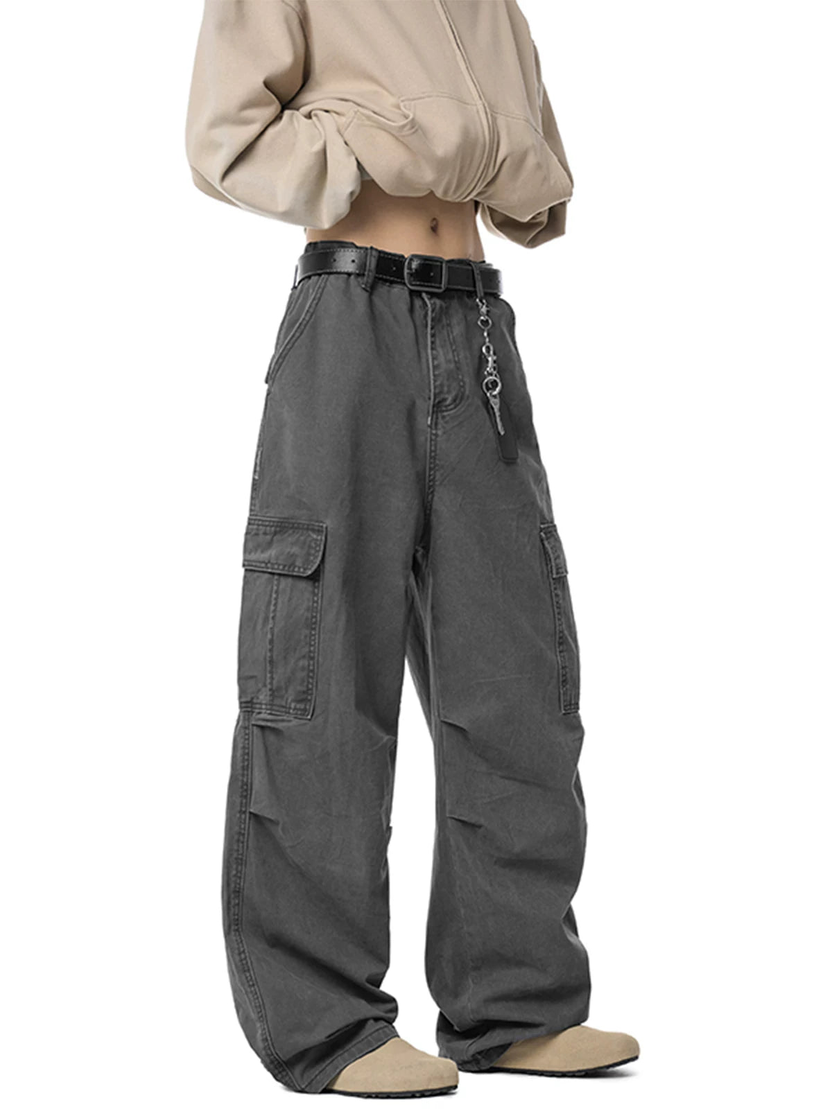 Ashfold Relaxed Cargo Denim Pants