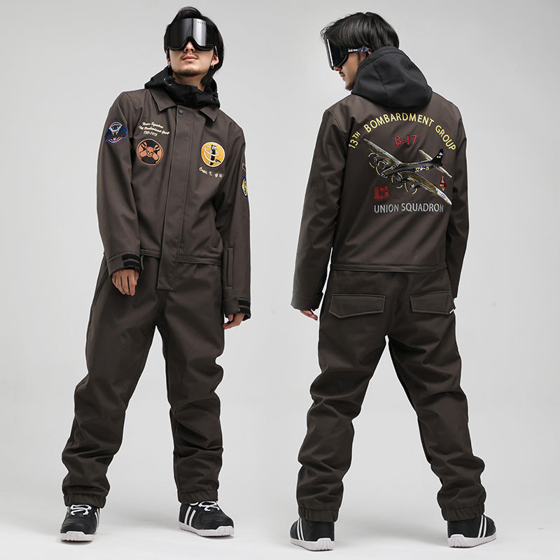 Monochrome Tactical Utility Snowboard Jumpsuit