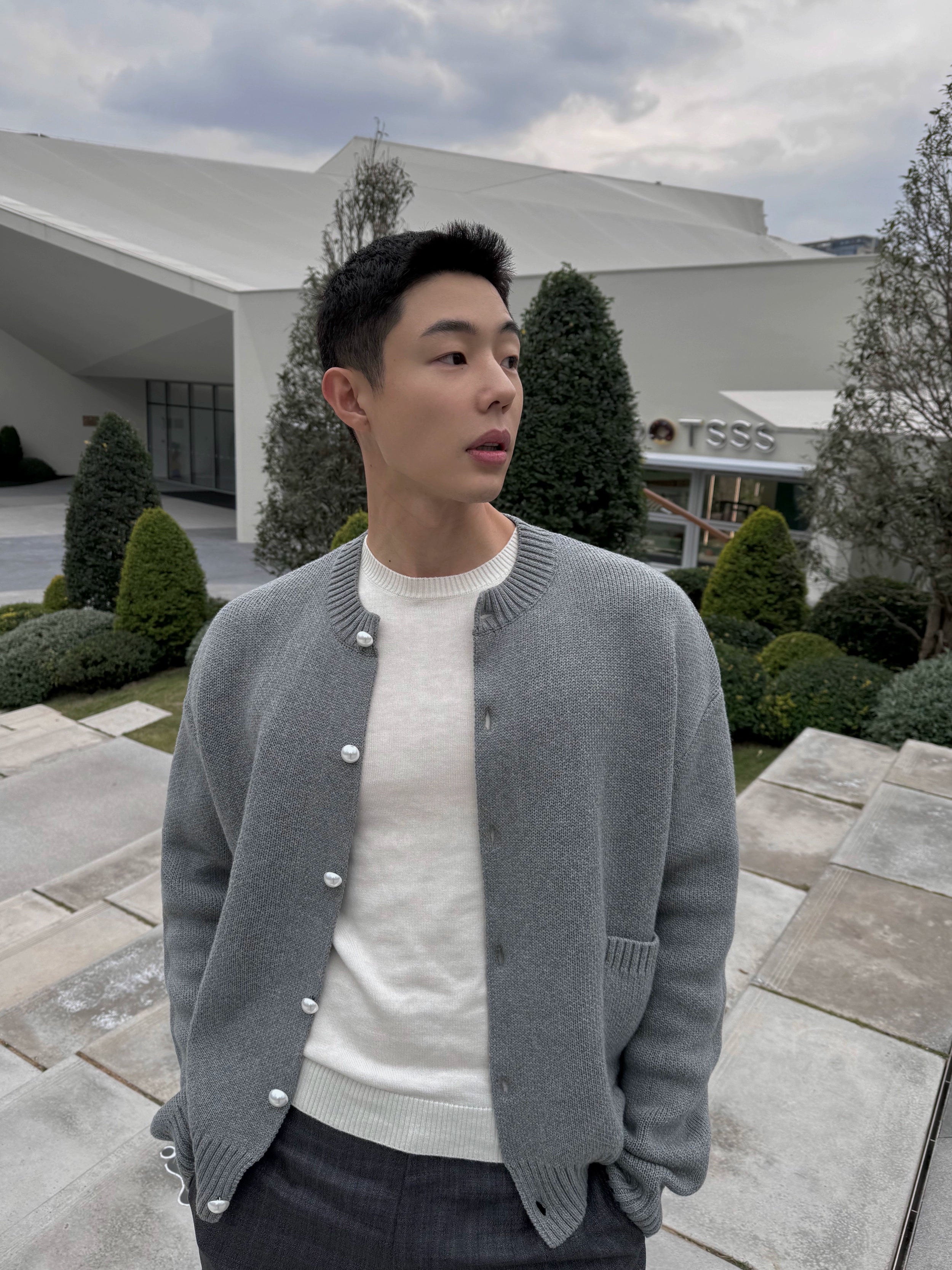 Grey Milk Style Cardigan