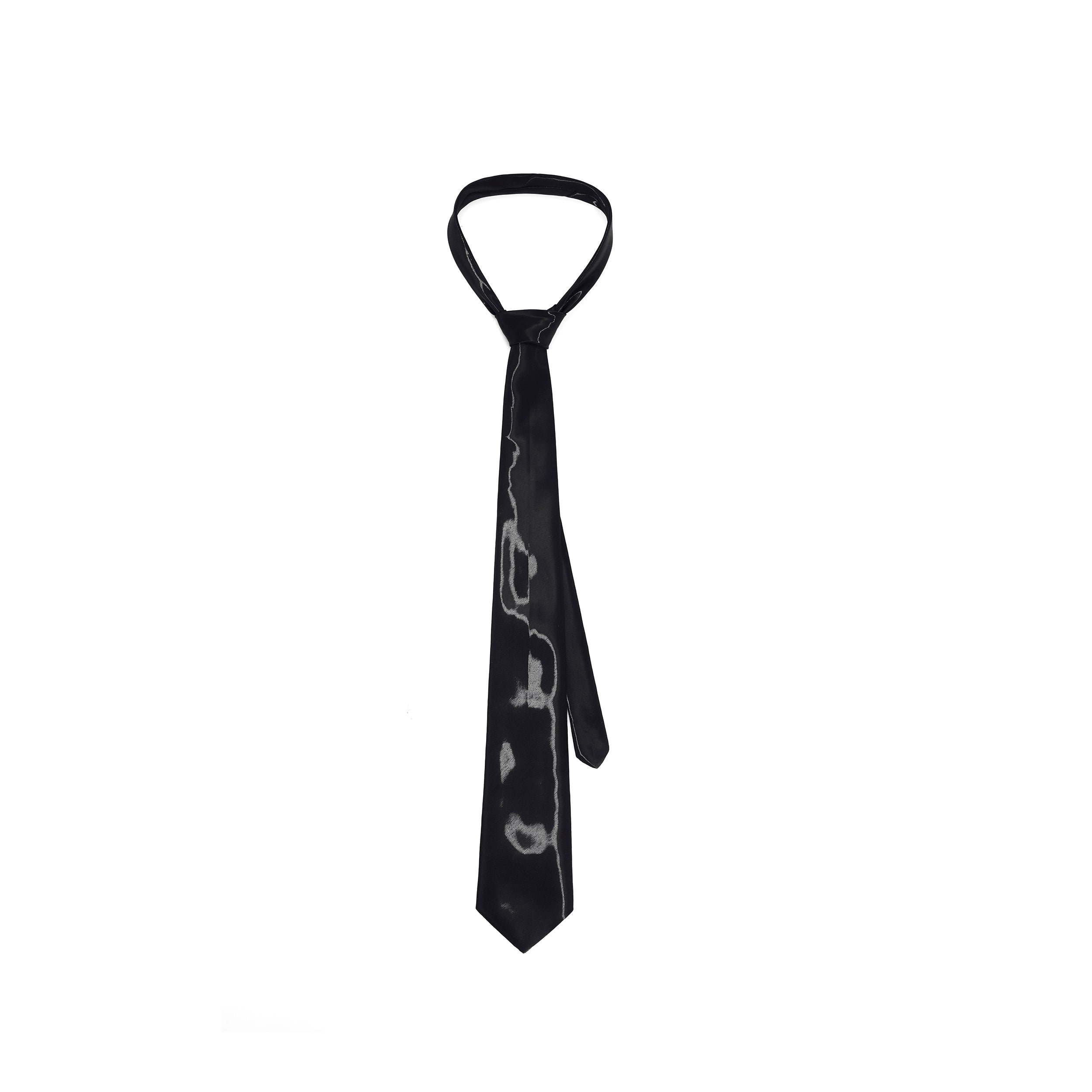 Glossy Black and Burgundy Neckties