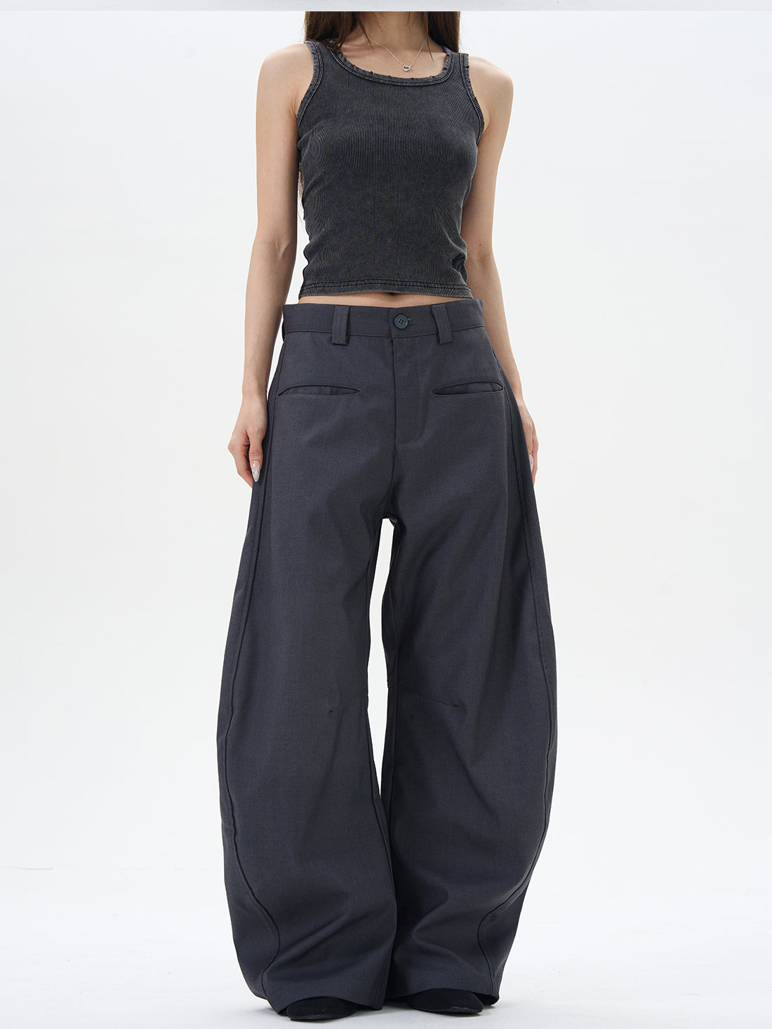 Black Wide-Leg Palazzo Pants