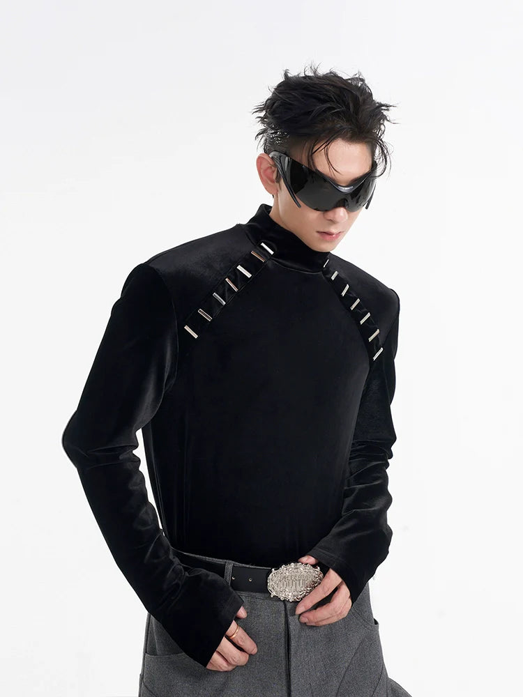 Stealth Velvet Turtleneck T-Shirt
