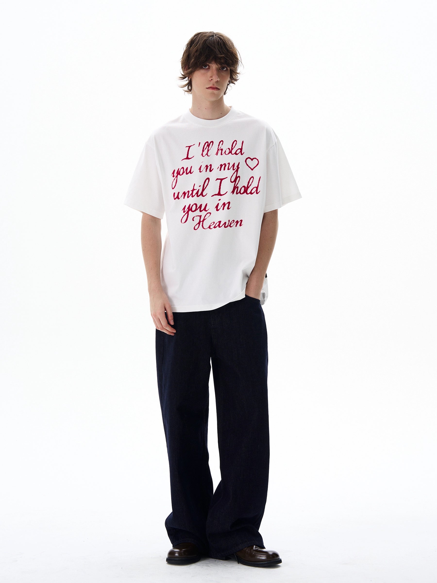 Heaven Script Heart Graphic Tee