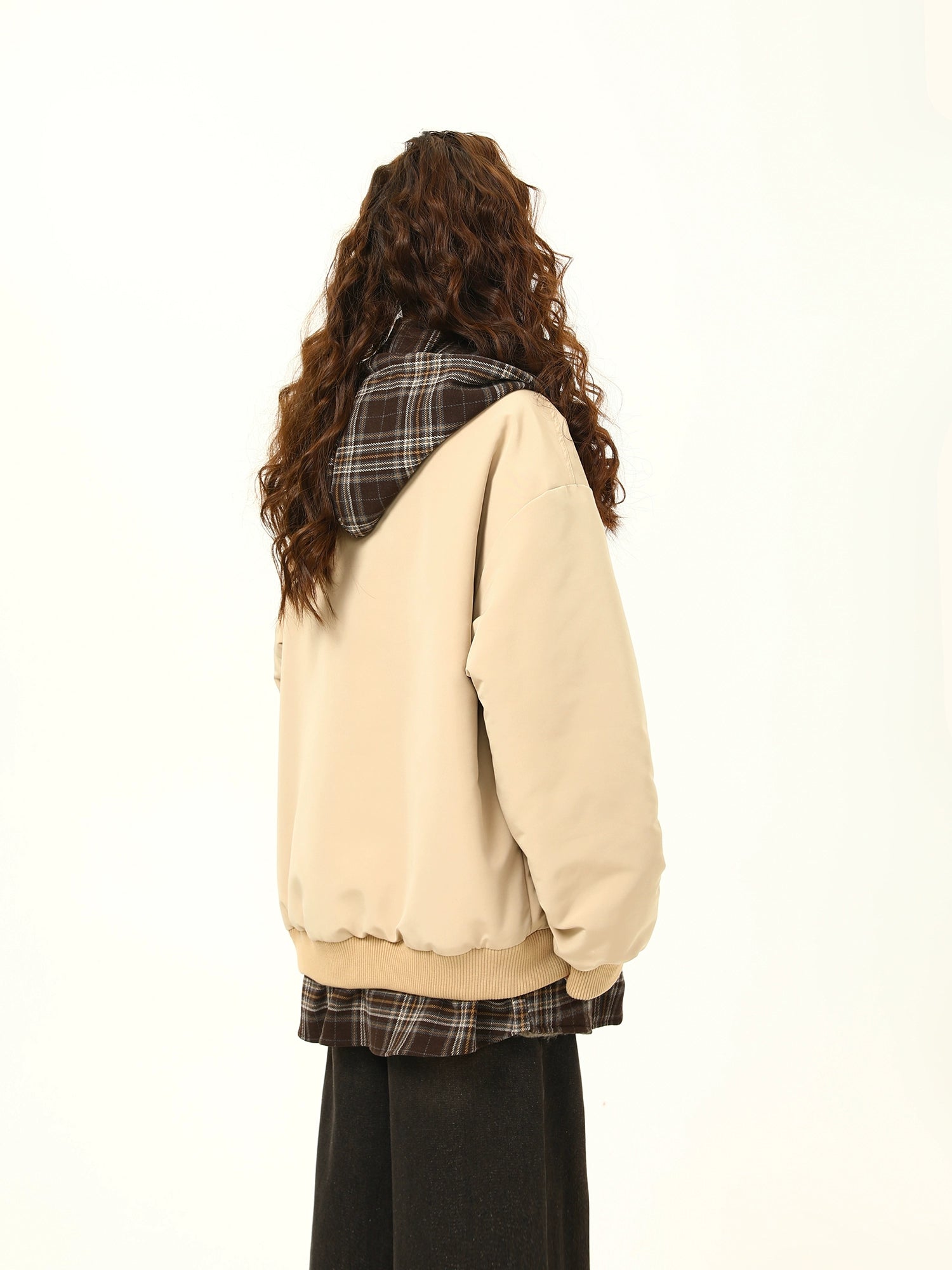 Varsity Patchwork Layered Bomber Jacket