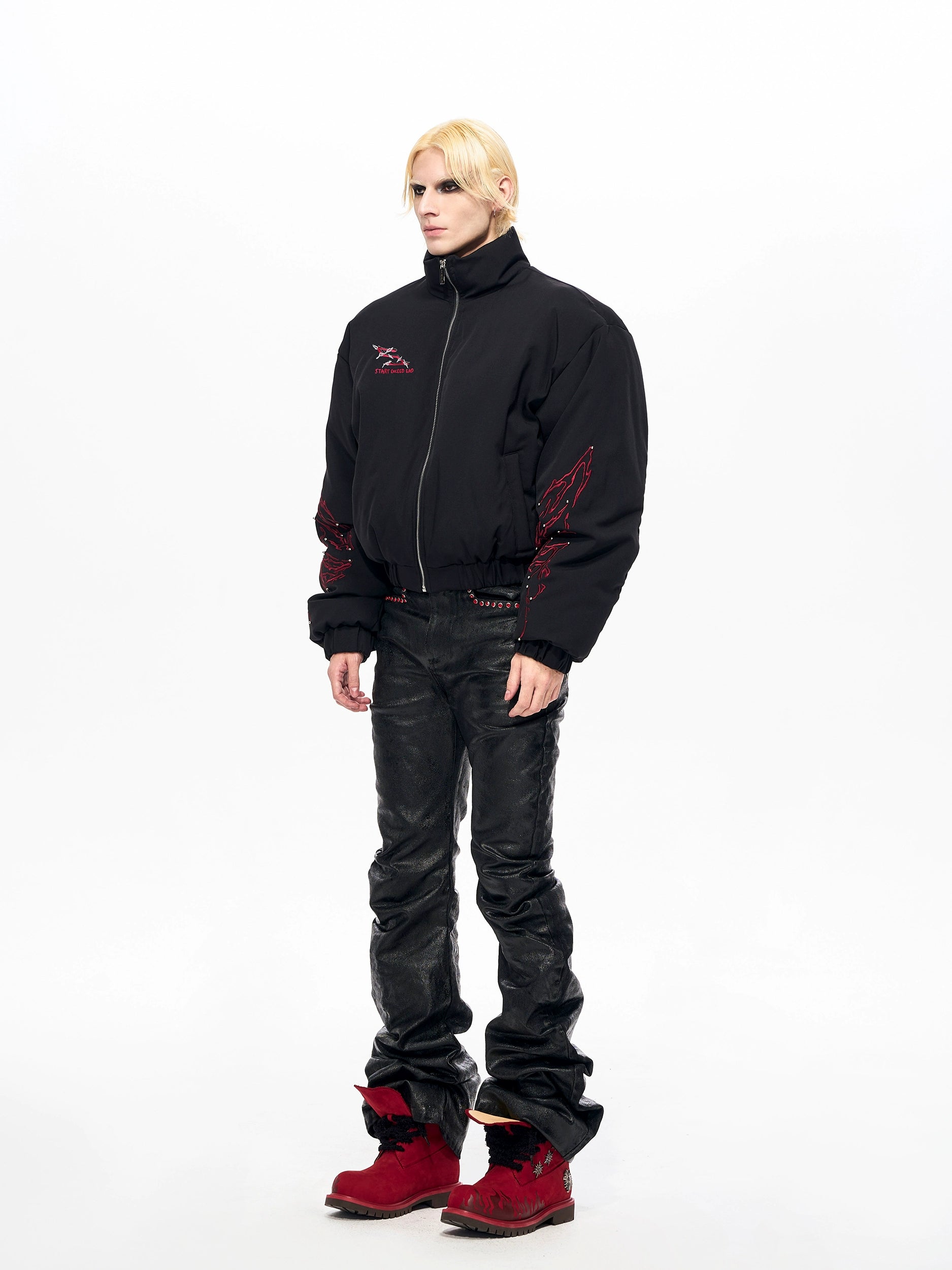 Inferno Stitch Bomber Jacket