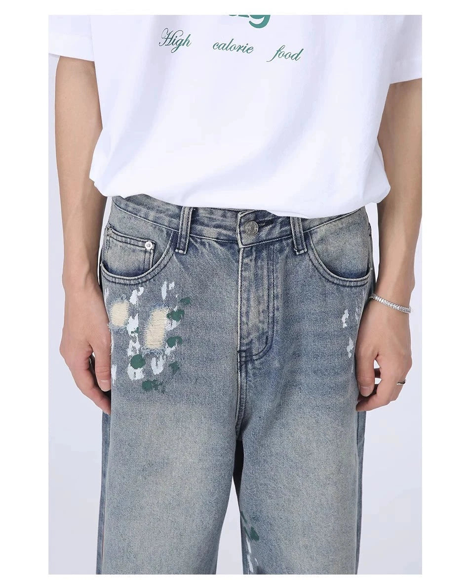 Voguo Relay Jeans de patas anchas ingeniosas