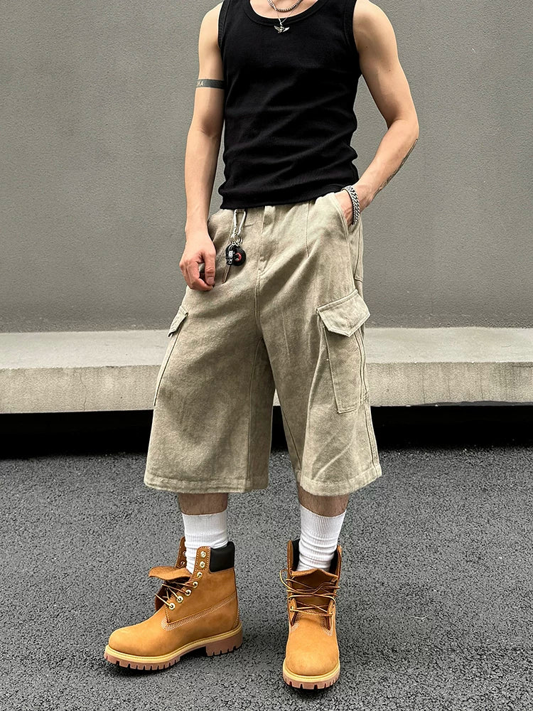 Stonewash Cargo Shorts