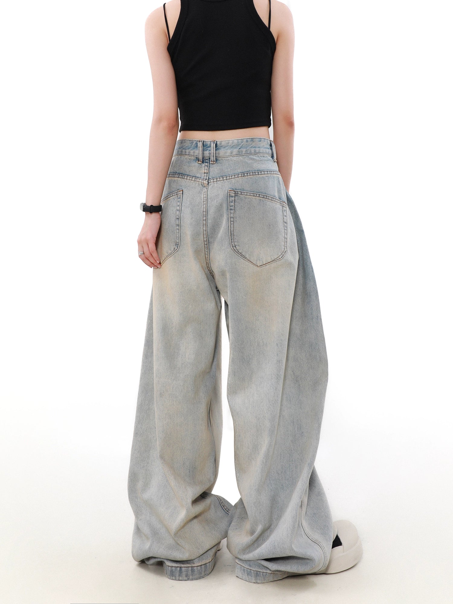 Glacier Drape Ultra Wide Jeans