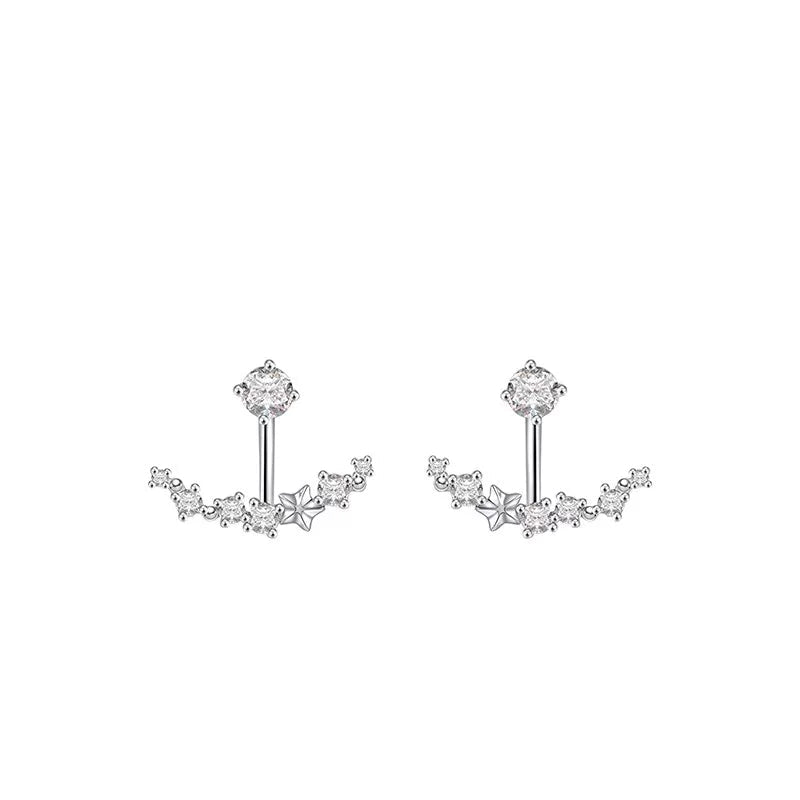 Starship Crystal Ear Jacket Earrings - Default Title