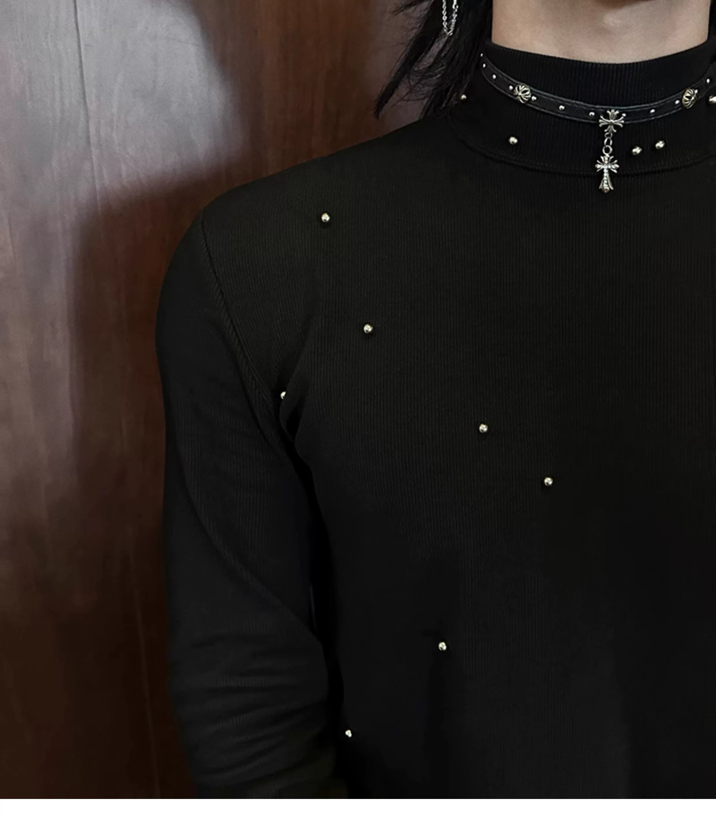 Frostfall Halo Stud Knit Top