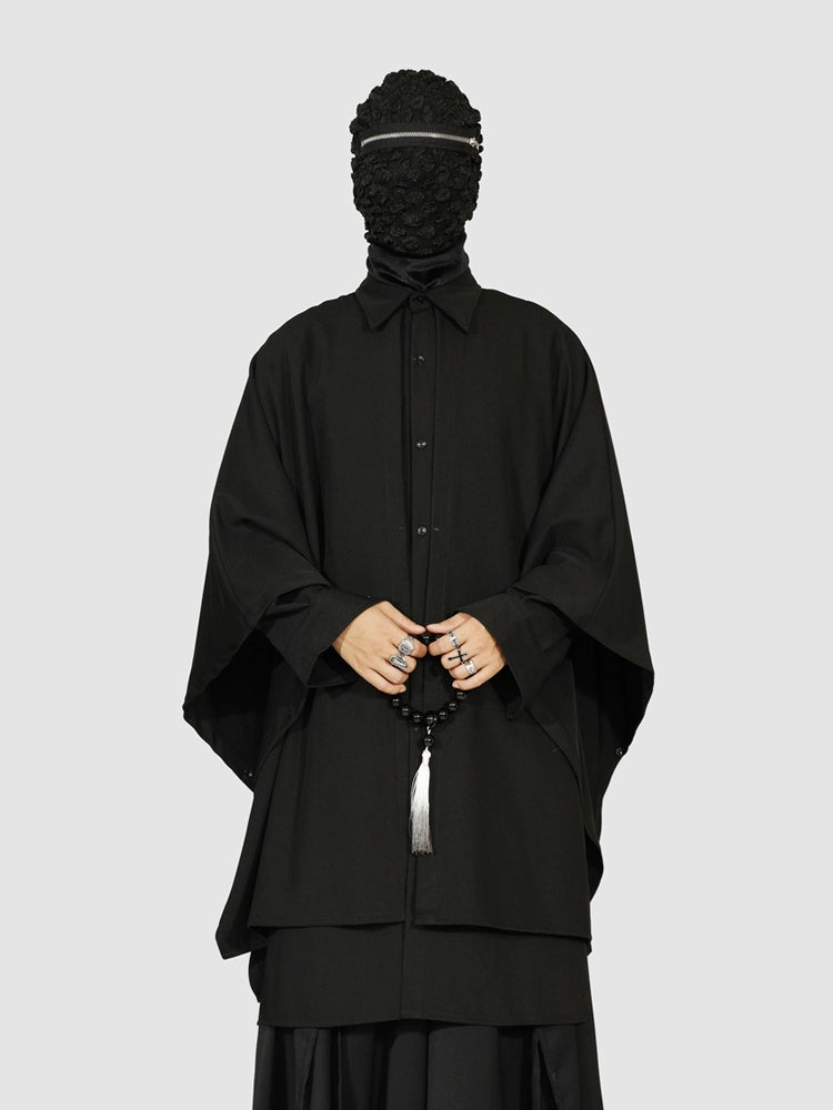 Avant-Garde Oversized Black Shirt