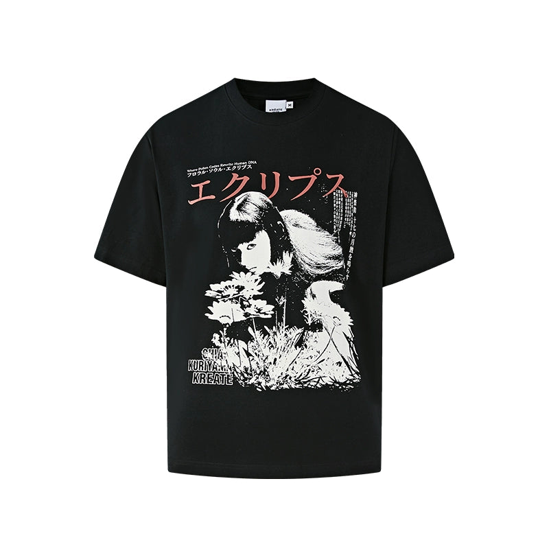 Japanese Graphic Print T-Shirts