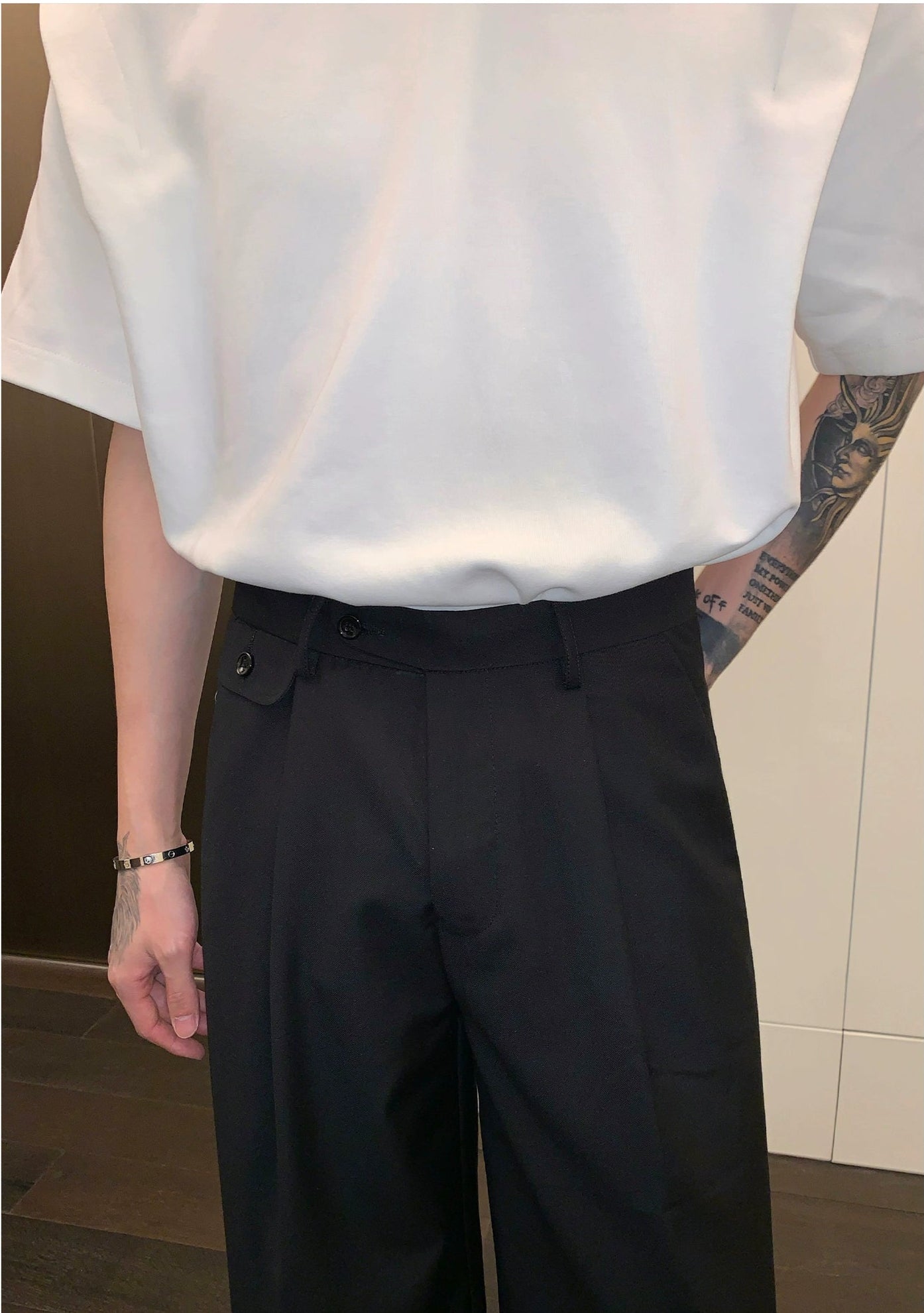 Wide-Leg Dress Pants