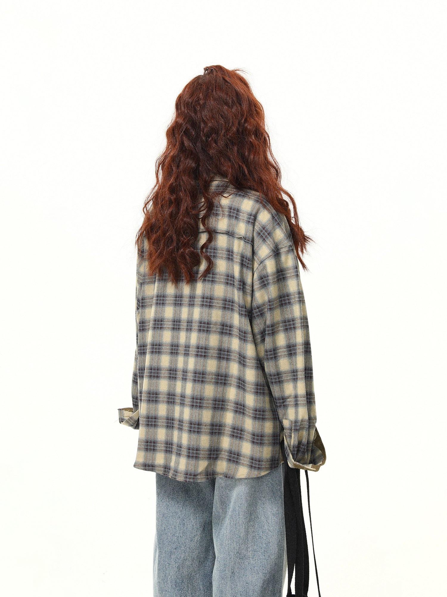 Oversized Plaid Flannel Street Shirt