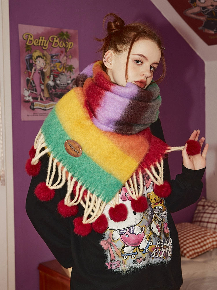 Écharpe colorée de la dopamine