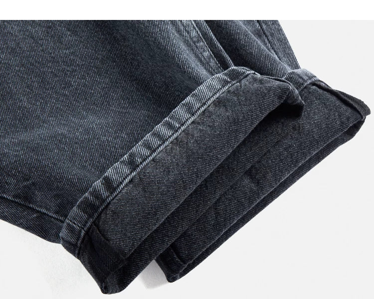 Taper Crest Vintage Wash Pleated Jeans