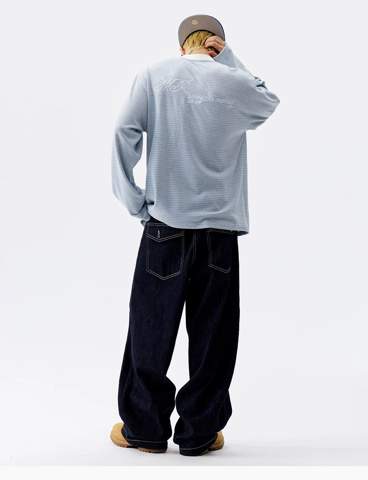 Striped Whisper Henley Long-Sleeve