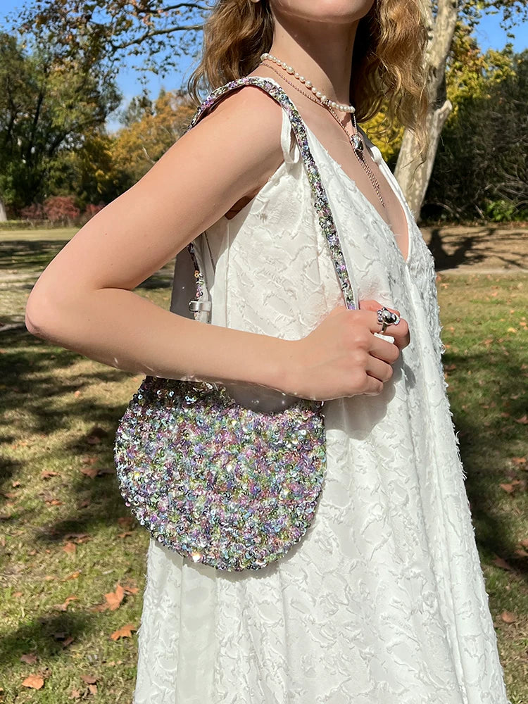 Sequin Waterdrop Party Shoulder Bag - view 4