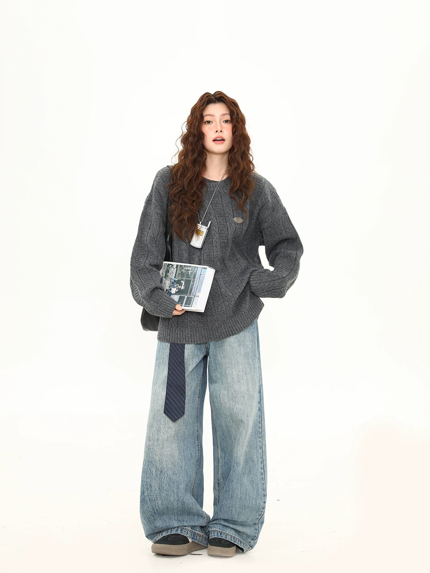 Oversized Cable Cozy Knit Sweater