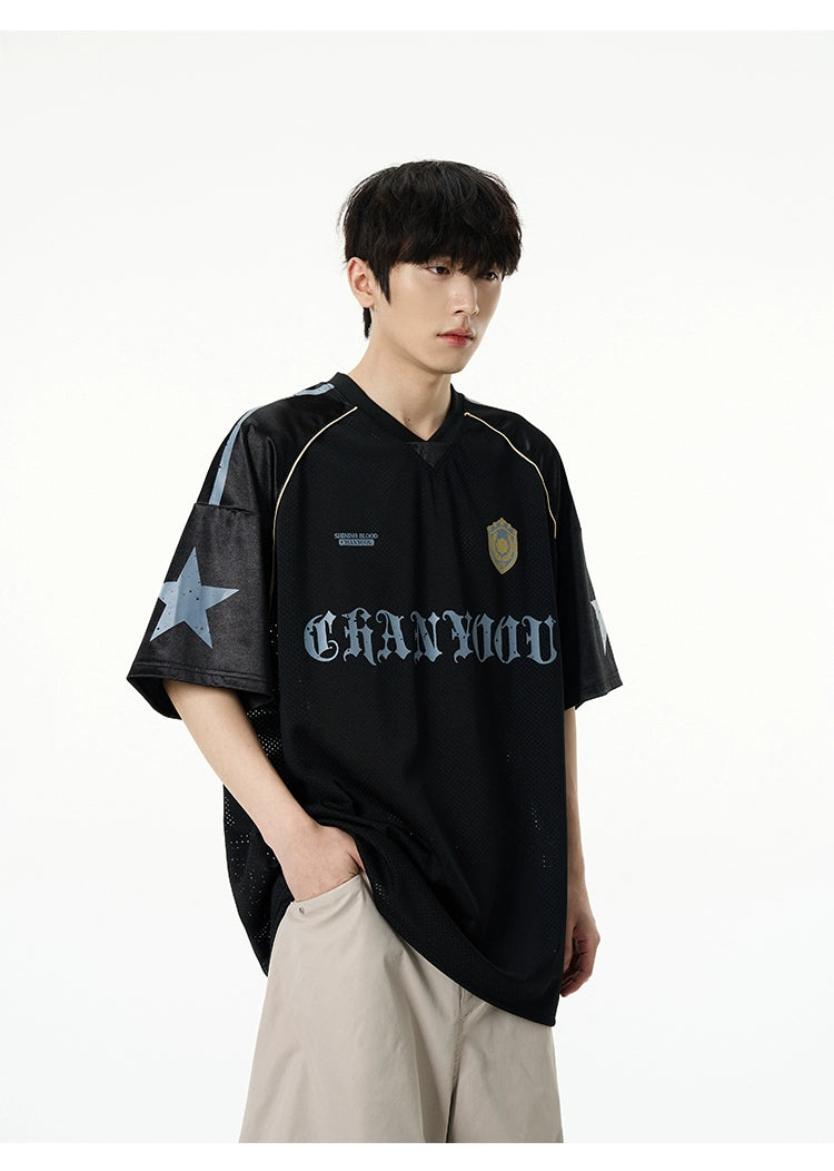 Oversized Mesh Soccer Jersey