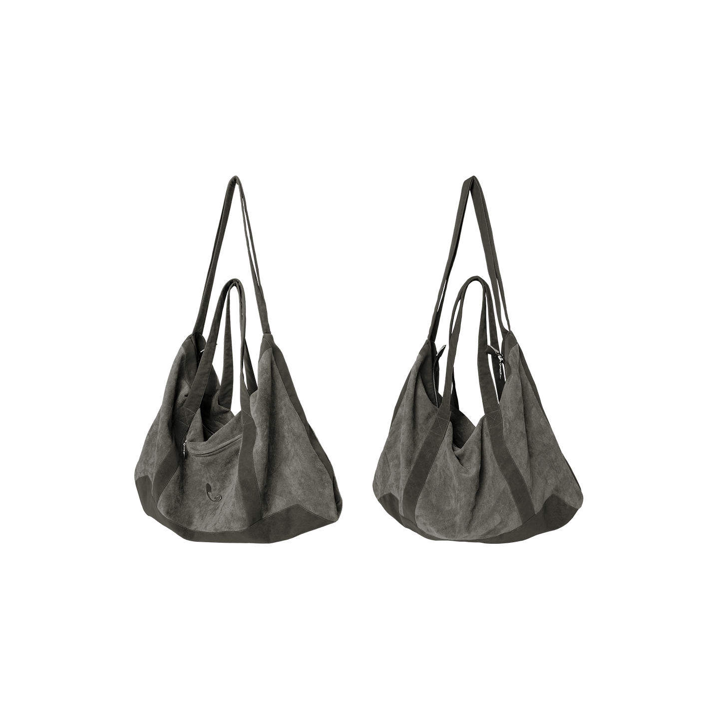 Slouchy Washed Canvas Hobo Bag