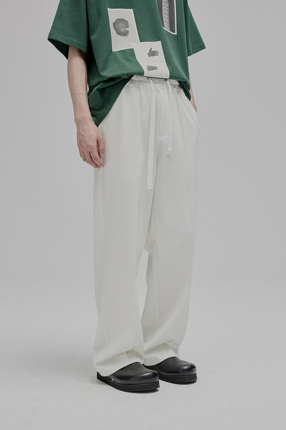 Pantalones completos/cortos de cordón recto