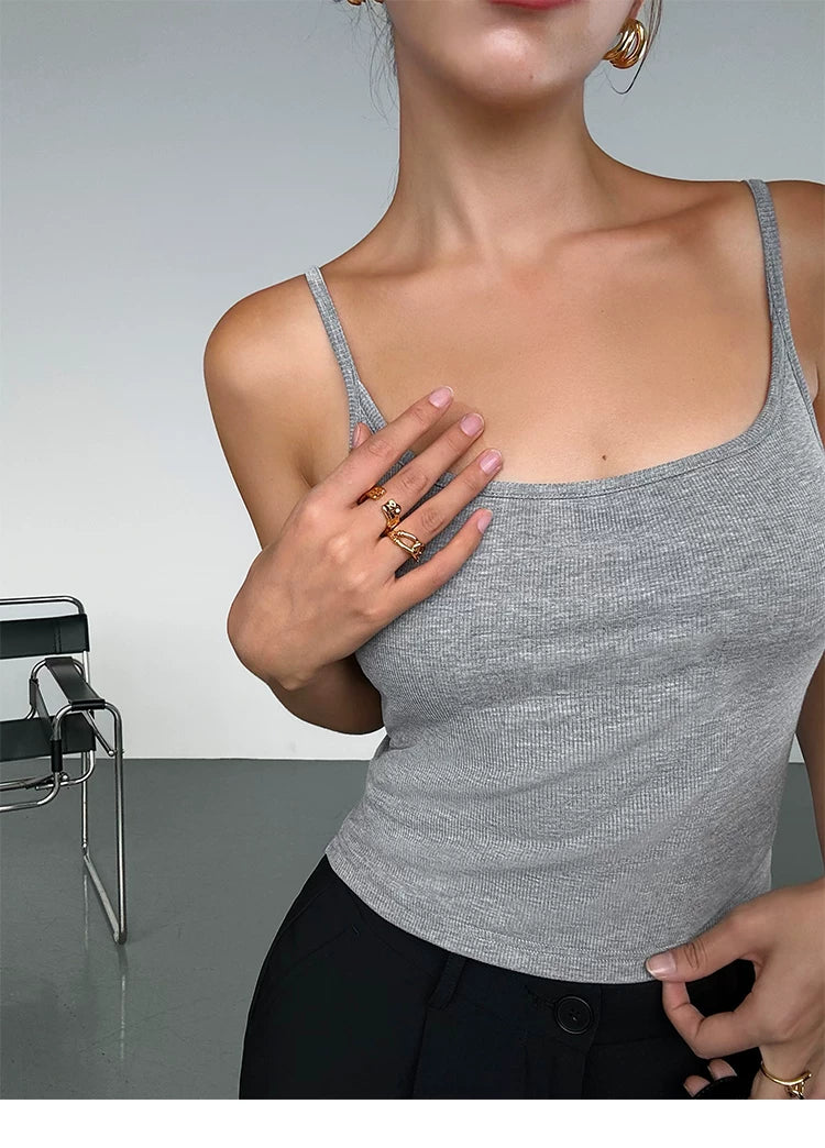 Rhythm Basics Fitted Cami Crop Top