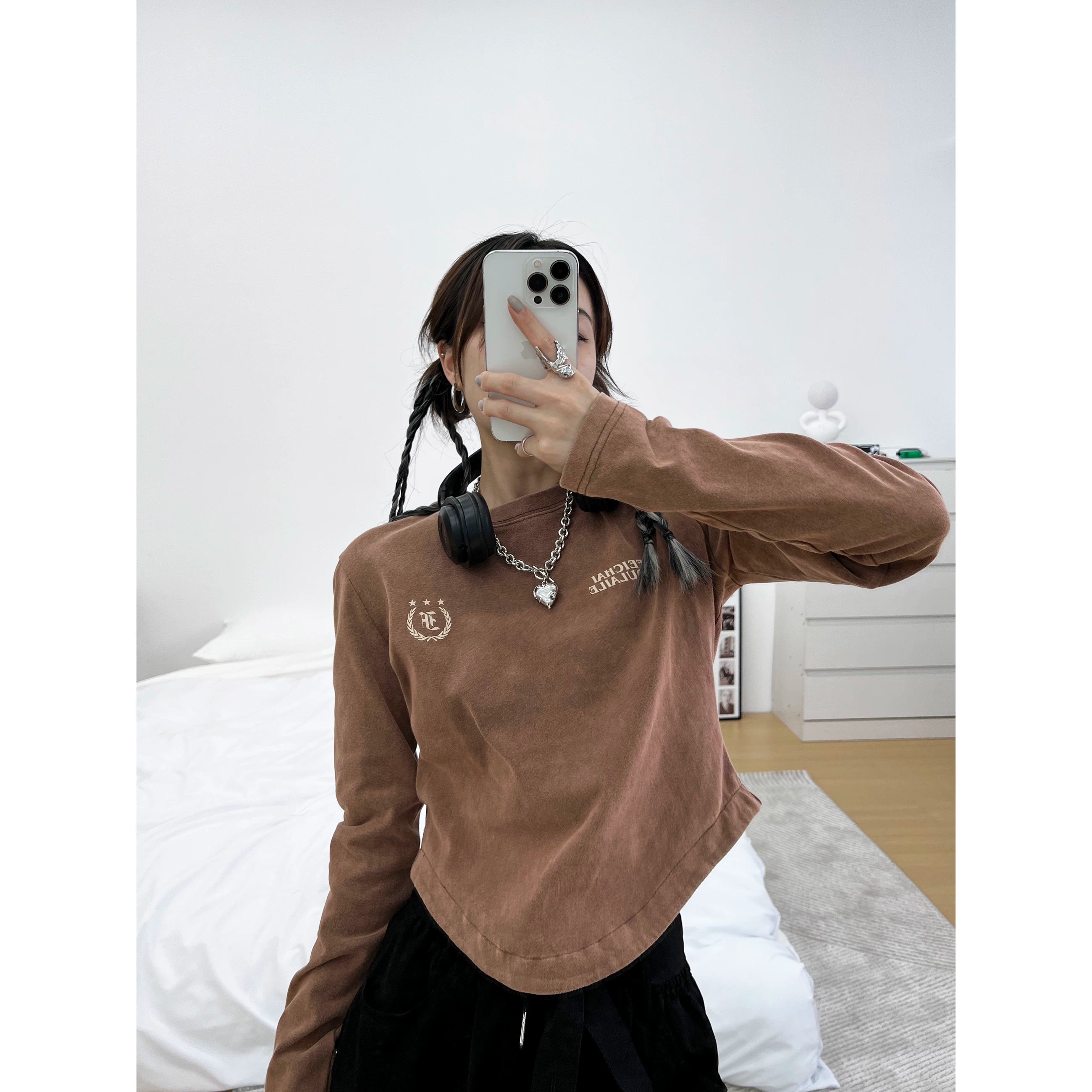 Neon Rebel Fleece Crop Tee