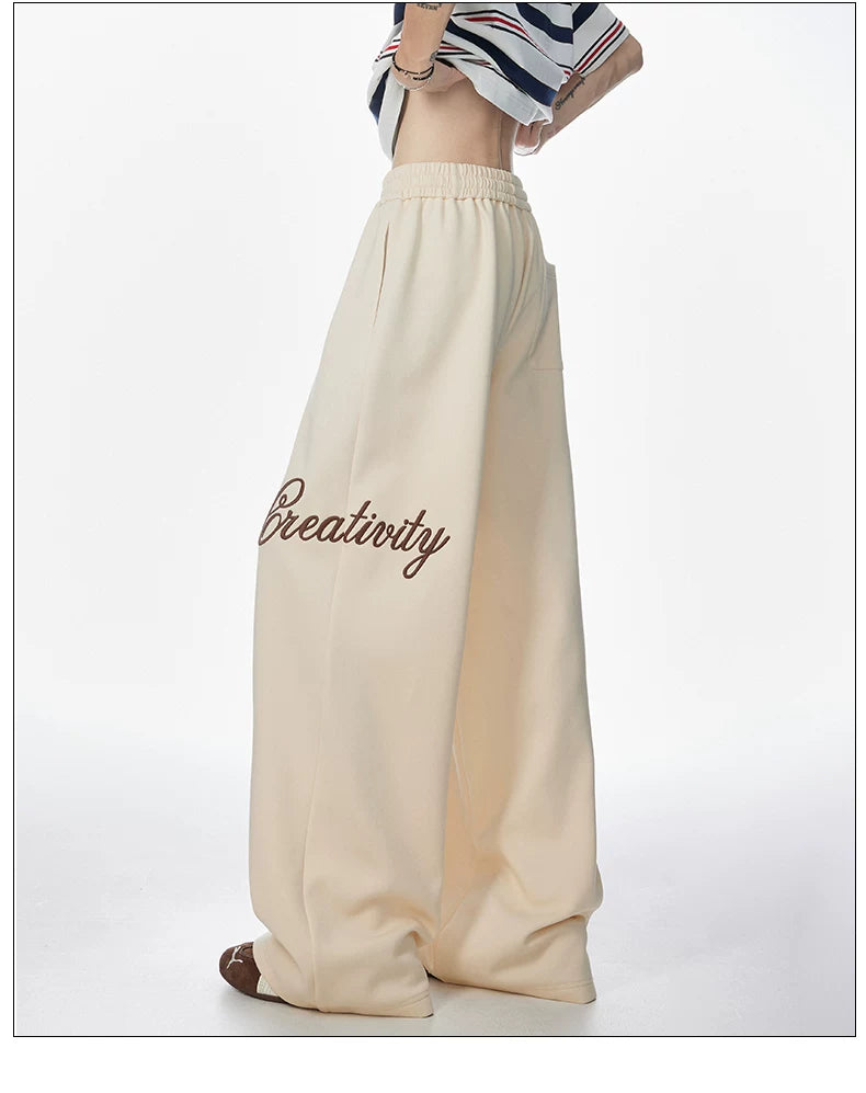 Script Wide-Leg Sweatpants
