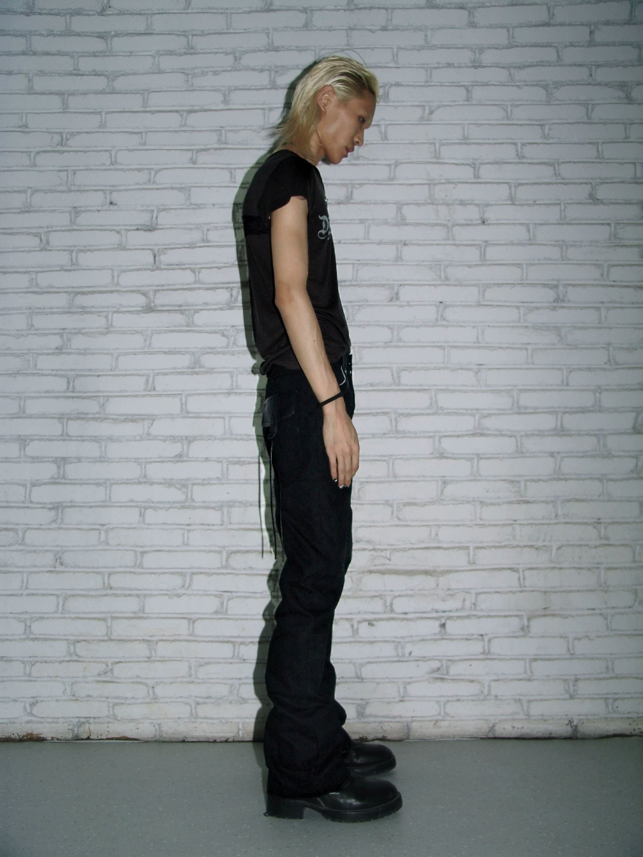 Scimitar Canvas Black Leather-Trim Flare Trousers
