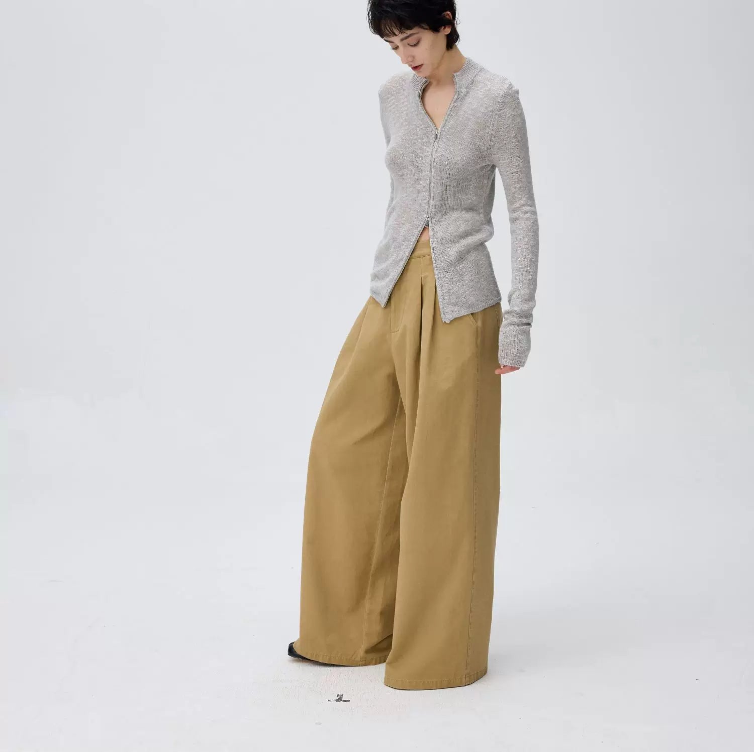 Sheen Second-Skin Zip Cardigan