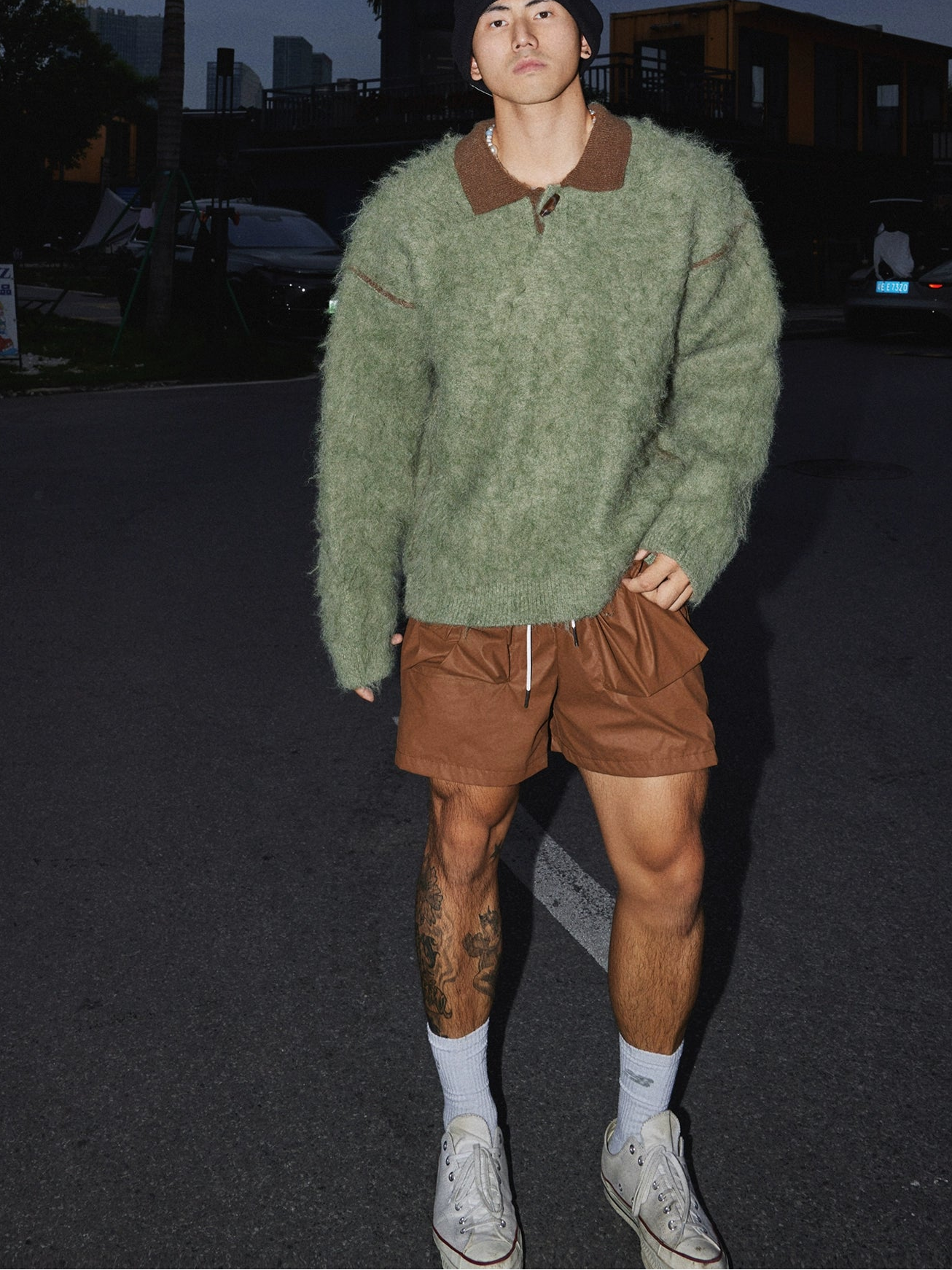 Mossy Fuzz Vintage Knit Sweater