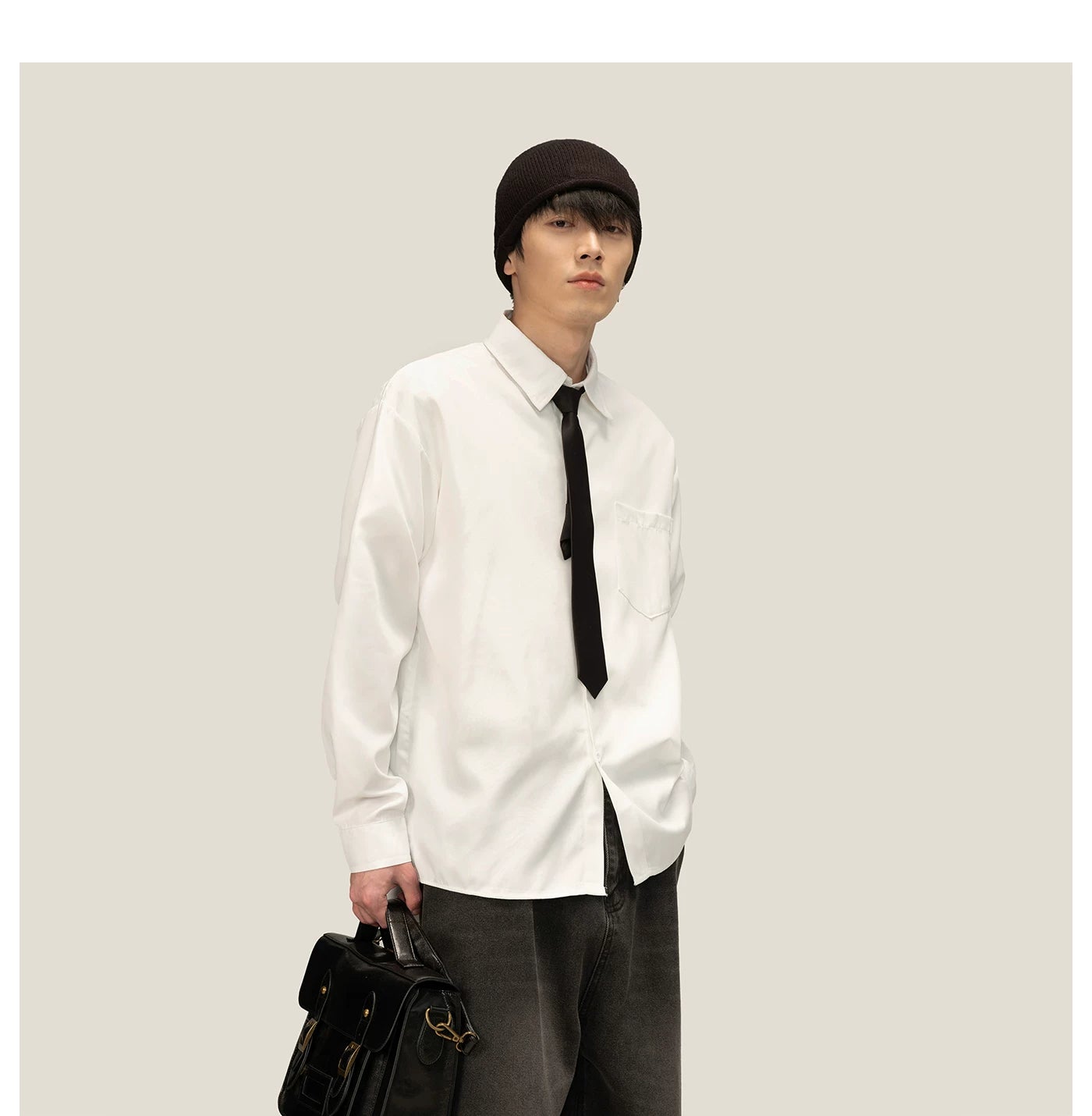 Pixel Verse Oversized Oxford Shirt