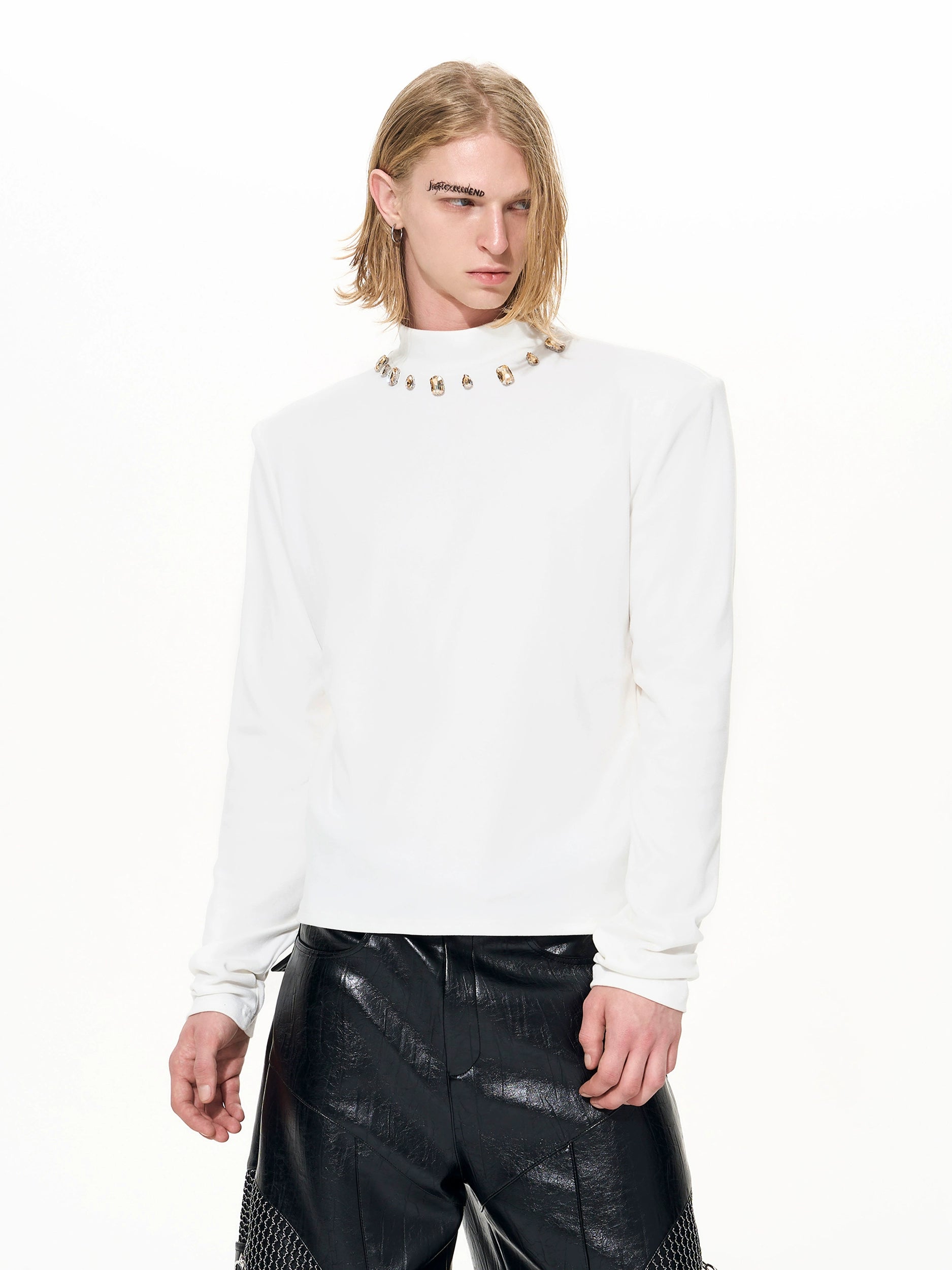 Gilded Halo Gem Neck Longsleeve