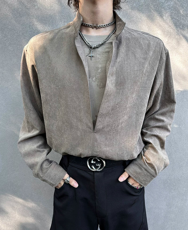 Ash Eclipse Cutout Layered Shirt