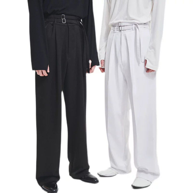 Mono Axis Ring-Belt Trousers
