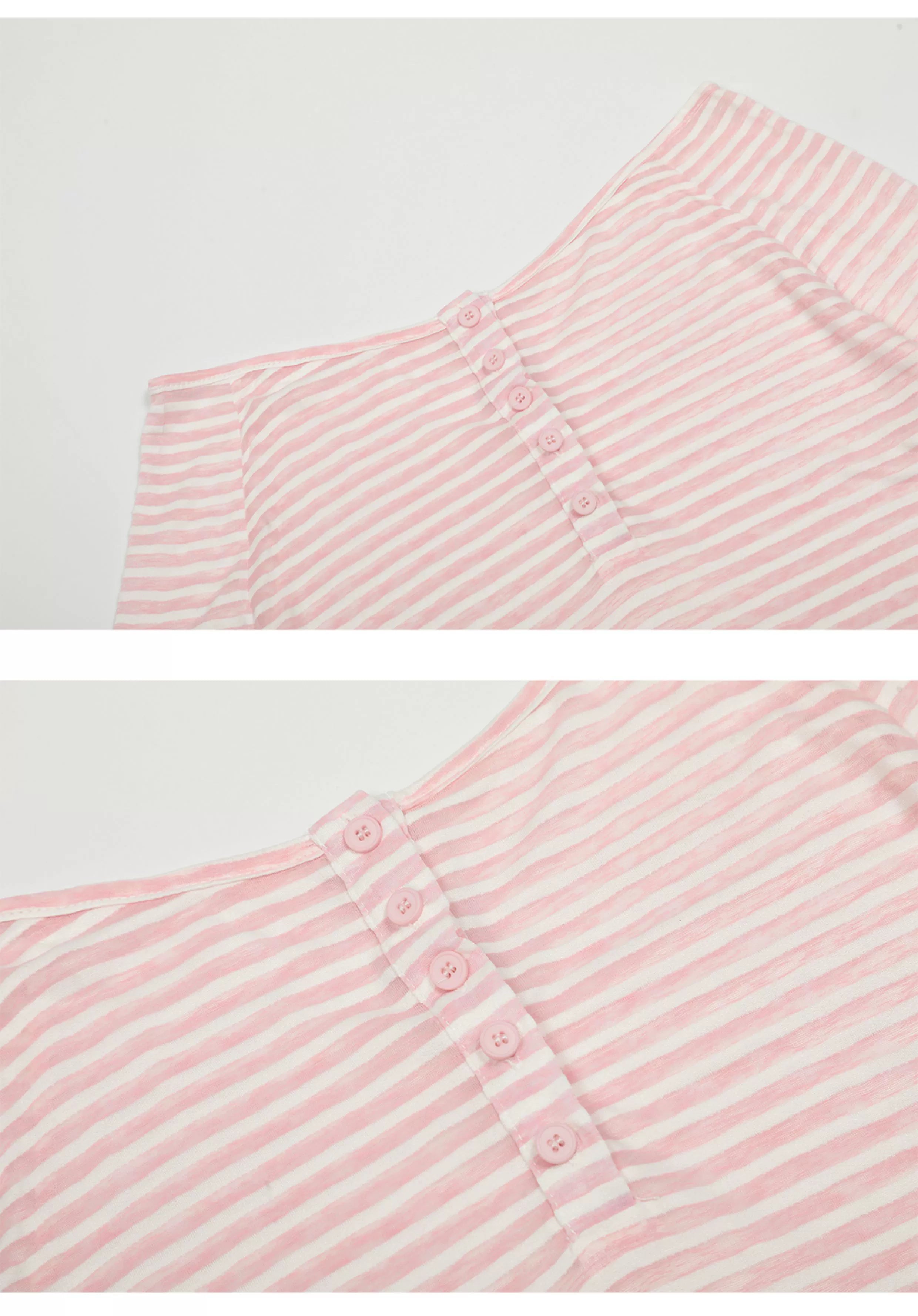 Twist Stripe Off Shoulder Top