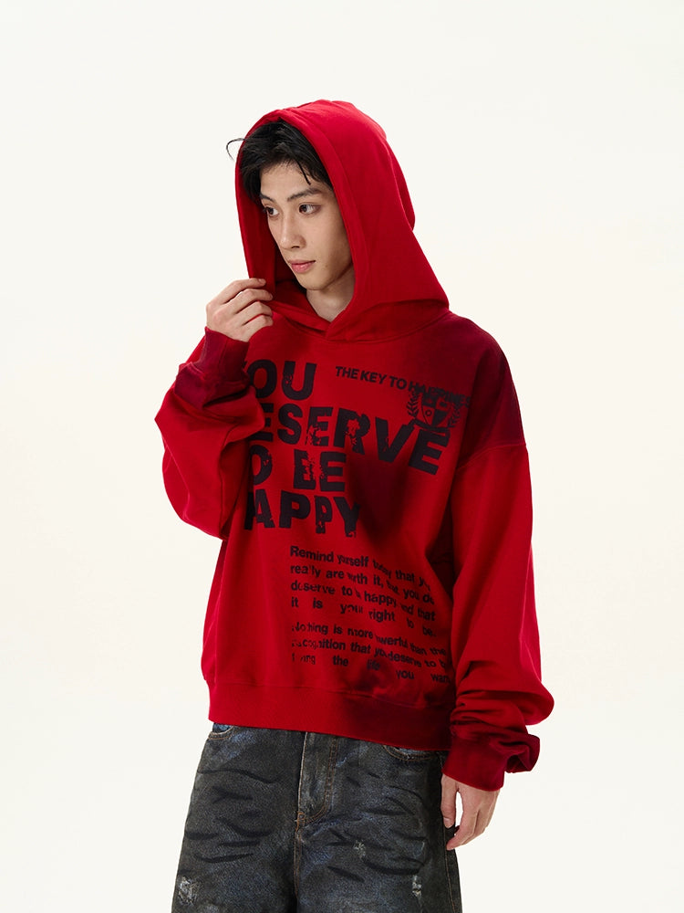 Red Graphic Hoodie