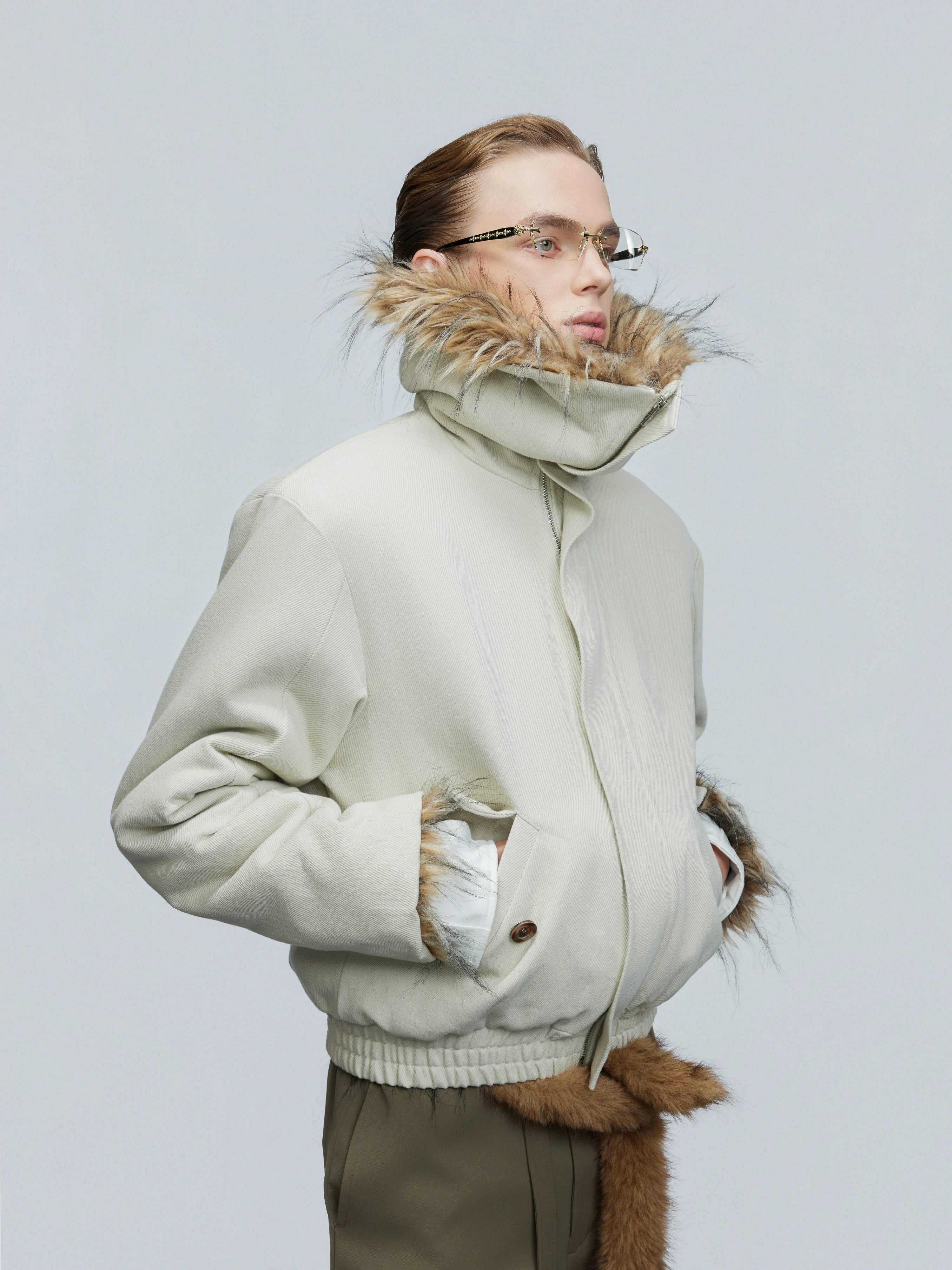 Blizzard Crest Faux Fur Jacket