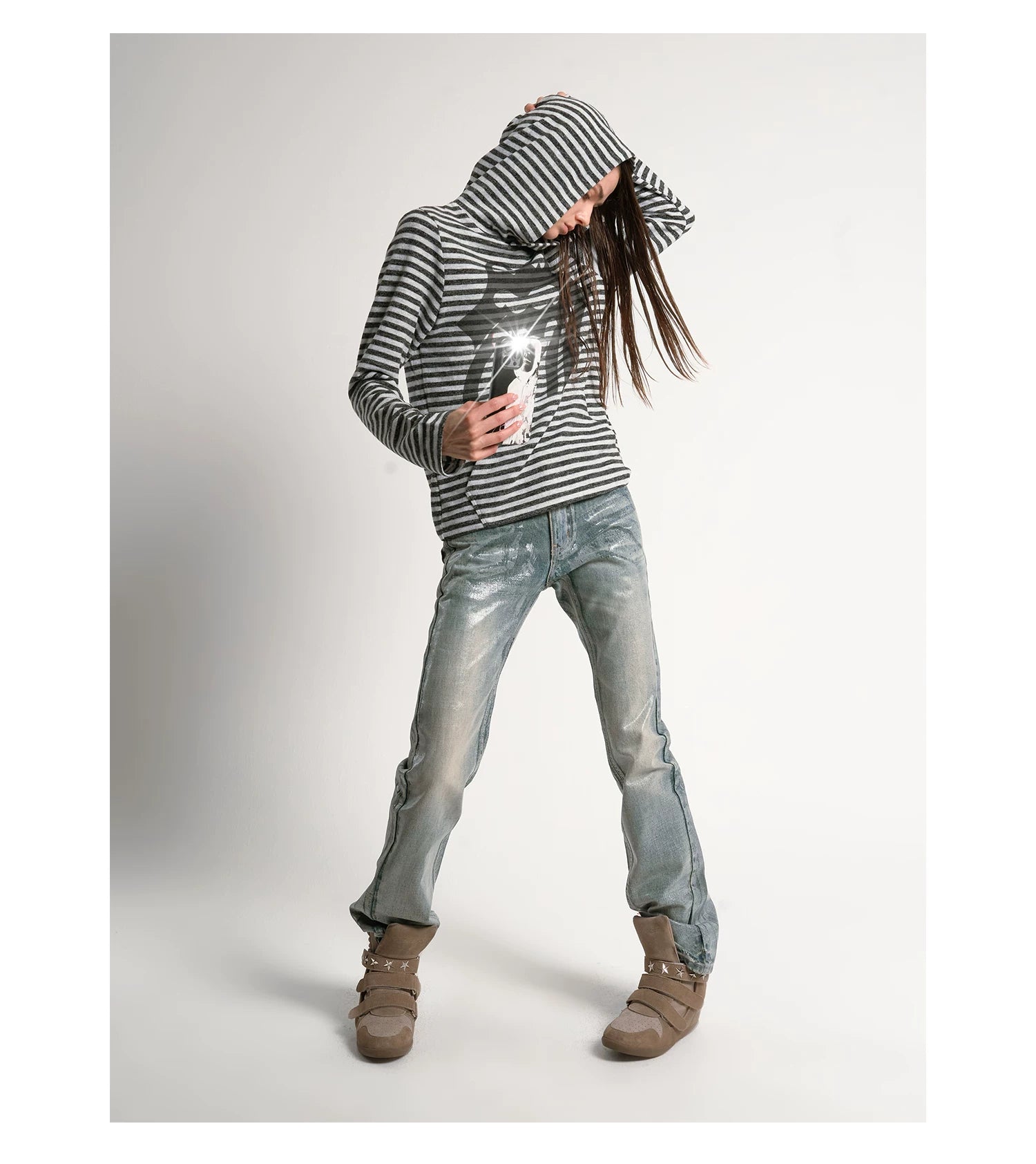 Ice Fade Vintage Wash Straight Jeans