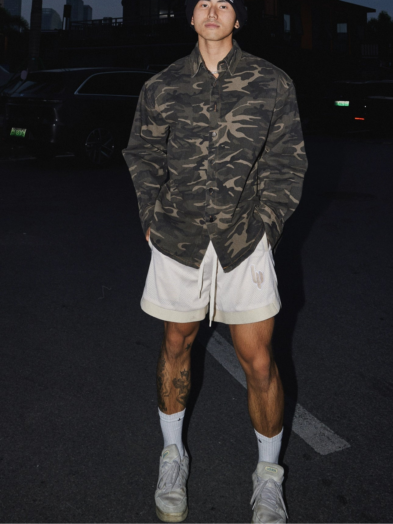 Night Ops Camo Button-Up Shirt