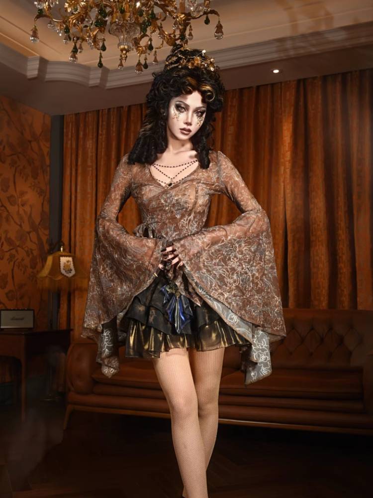 Falda de volante de la insignia real