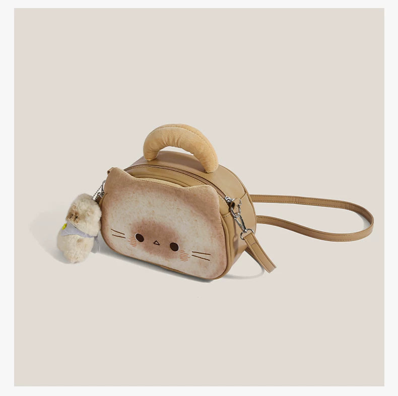 Cinnamon Puff Kitty Barrel Bag