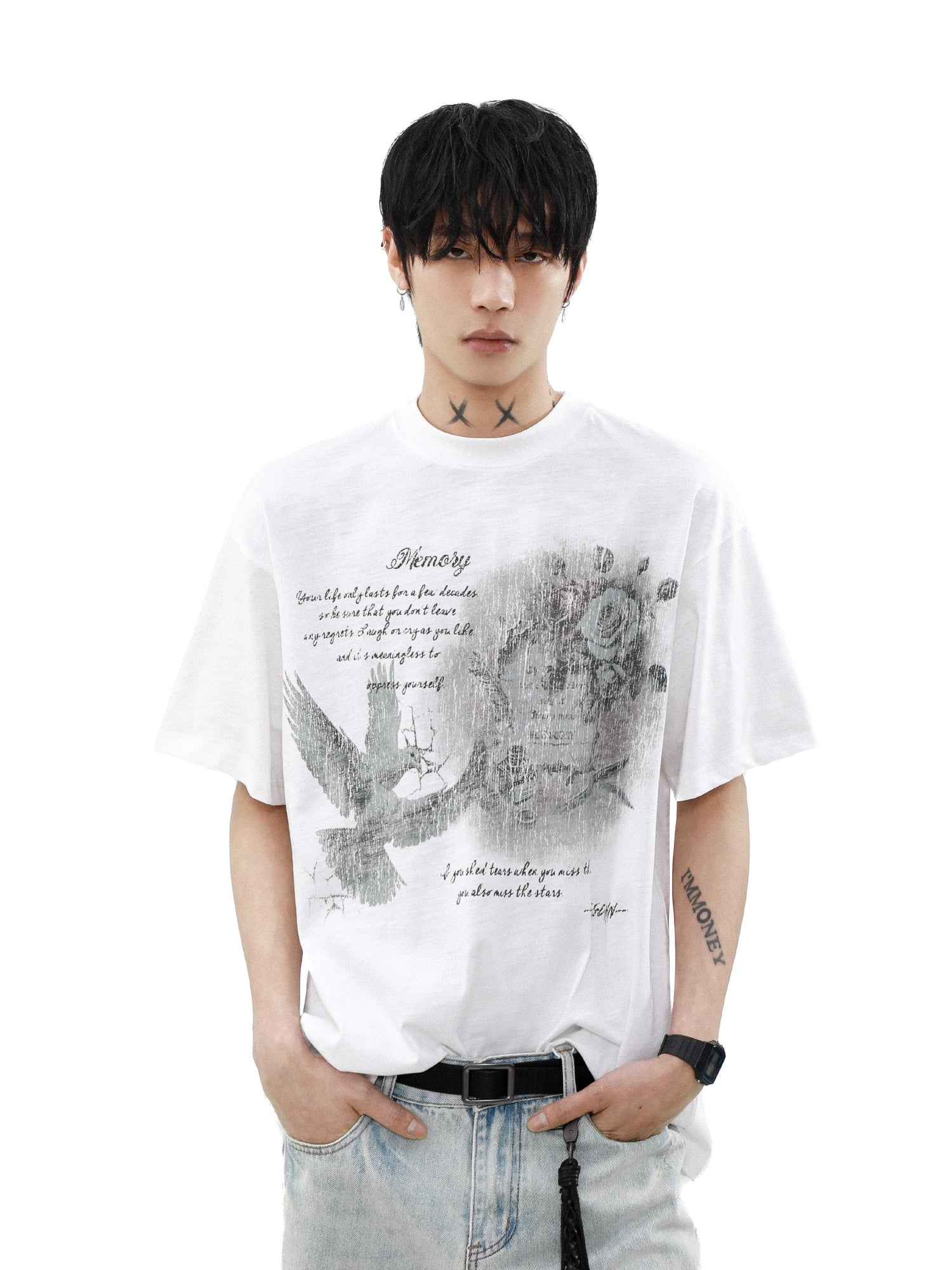 Faded Memory Dove Graphic Tee