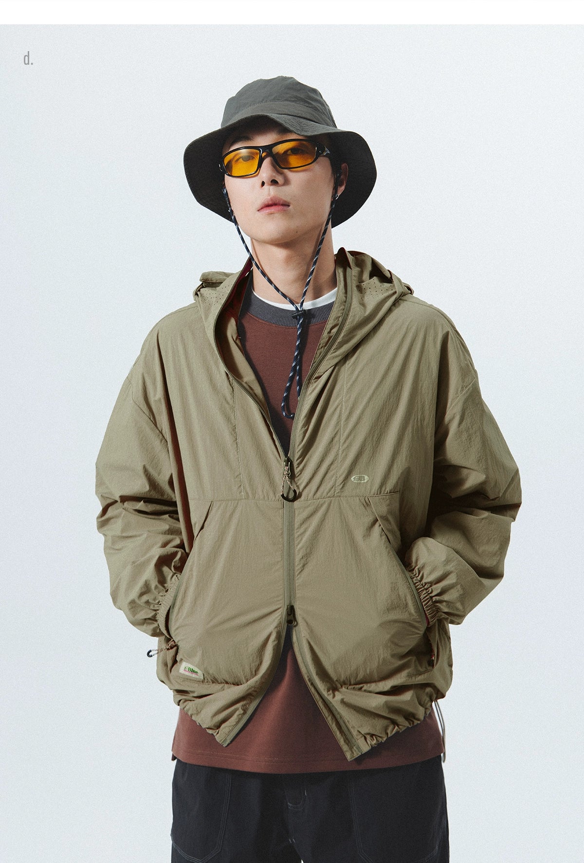 UV-Protective Hooded Windbreaker