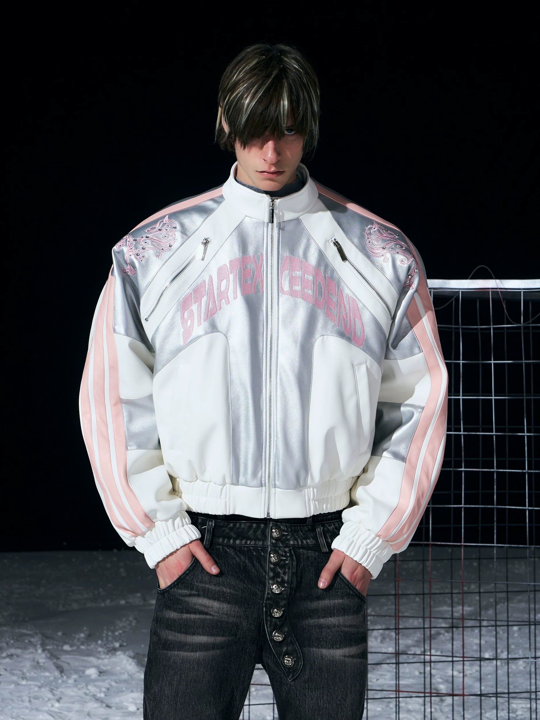 Circuit Racer PU Leather Jacket
